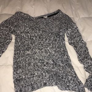 Black and white sweater